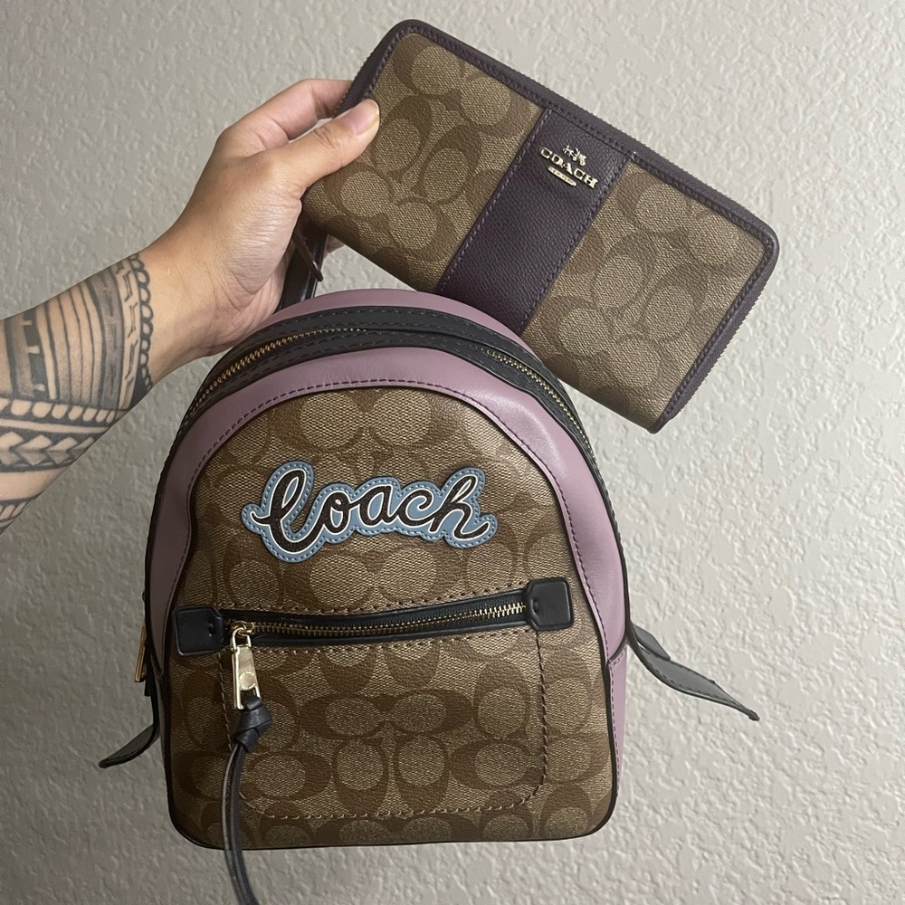 Coach Backpack and Wallet Set